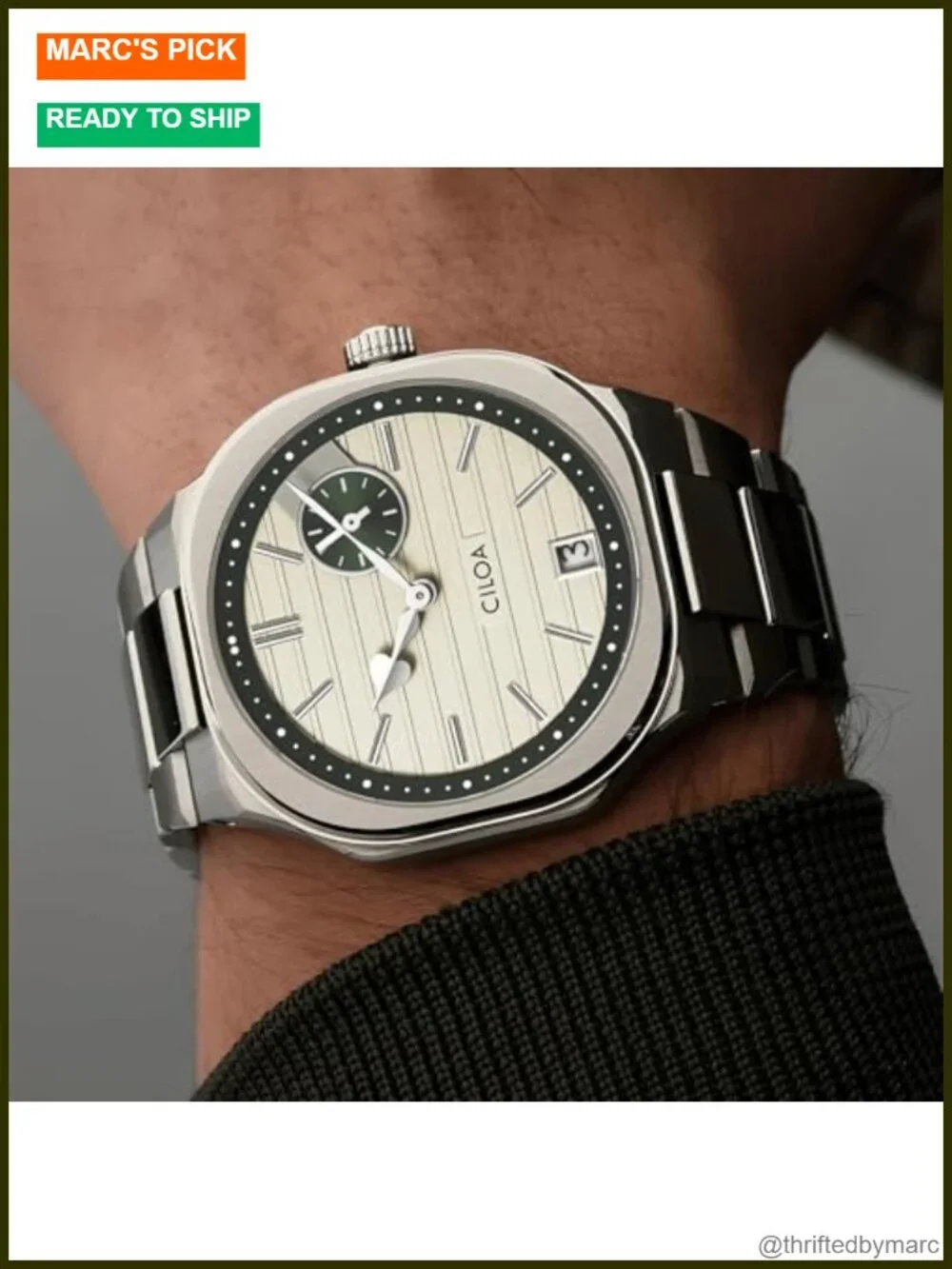 Men's Business Dress Analog Stainless Steel Watch Date Luxury Casual Wrist Watch